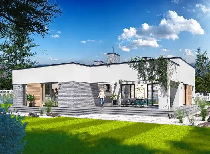 Dom płaski dach - zalety, wyzwania i funkcjonalność przestrzeni dachowej