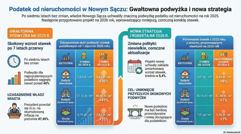 Podatek od nieruchomości 2026: Stawki, obliczenia i terminy płatności