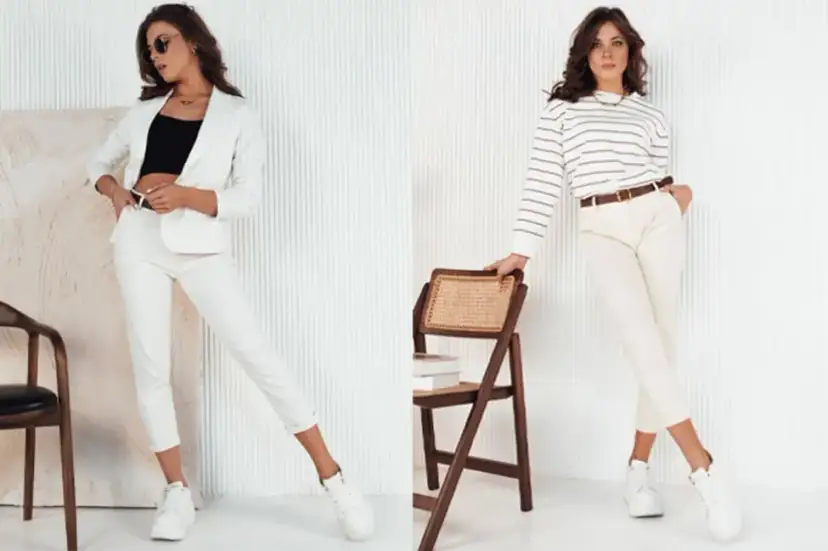 Stylowe inspiracje na jesień: jak nosić białe spodnie w modzie