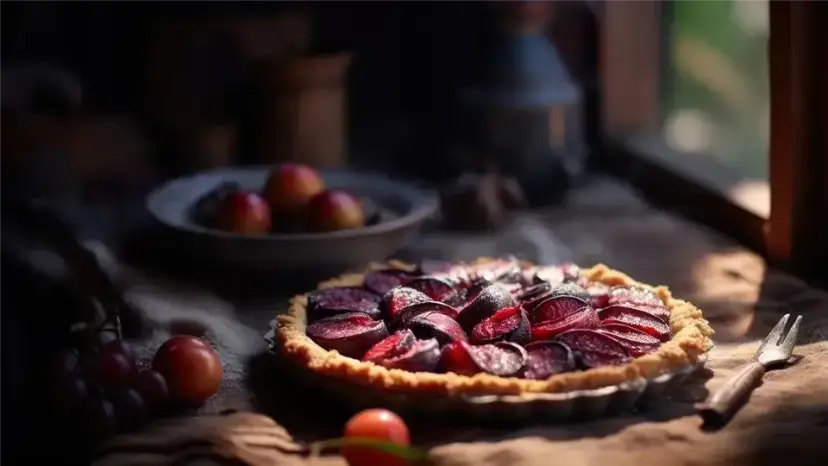 Kruche ciasto z mrożonymi śliwkami - łatwy przepis na pyszny deser