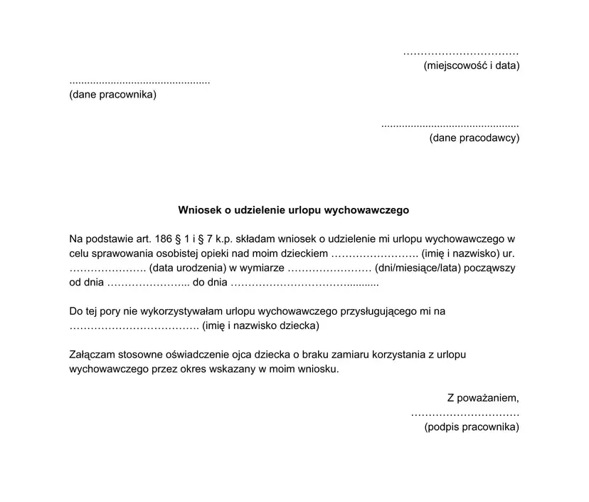 Urlop wychowawczy: dokumenty i terminy. Złóż wniosek bezbłędnie!