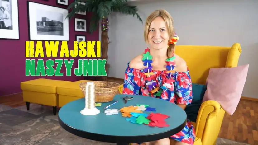 Impreza hawajska? Zrób naszyjnik lei z bibuły krok po kroku!