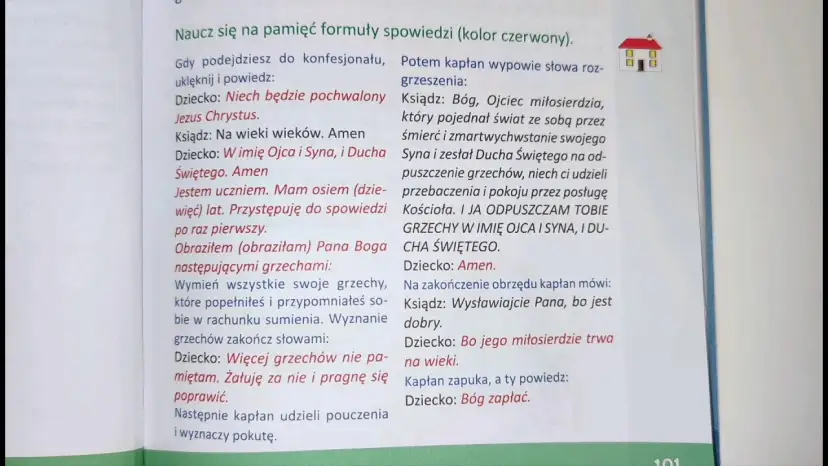 Formuła spowiedzi: Pełny tekst, przebieg i 5 warunków