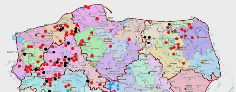 Mapa jezior PZW Kujawsko-Pomorskie - znajdź najlepsze łowiska w regionie