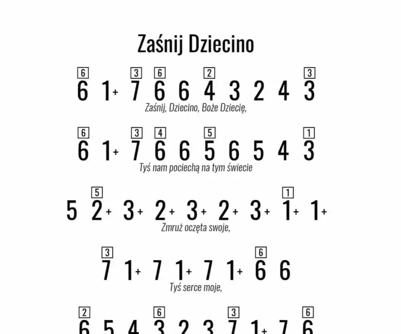 Dziecino słodka: Nuty, chwyty, tekst zagraj ją już dziś!