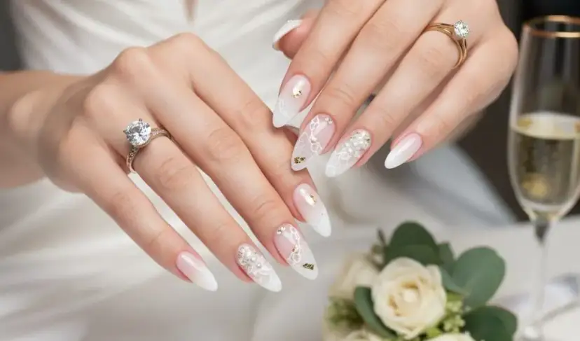 Modny manicure ślubny 2026: Trendy dla Panny Młodej i Gości