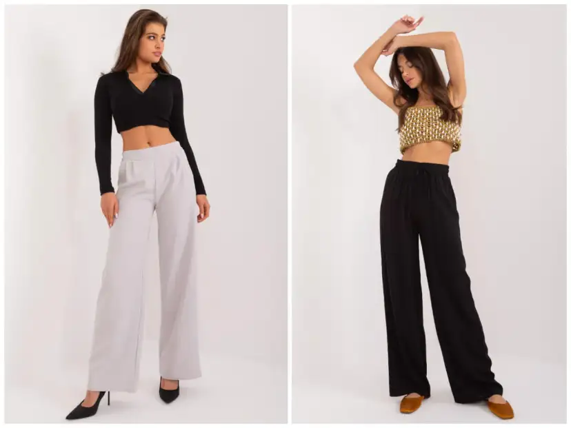 Idealne bluzki do szerokich spodni z wysokim stanem, które zachwycą