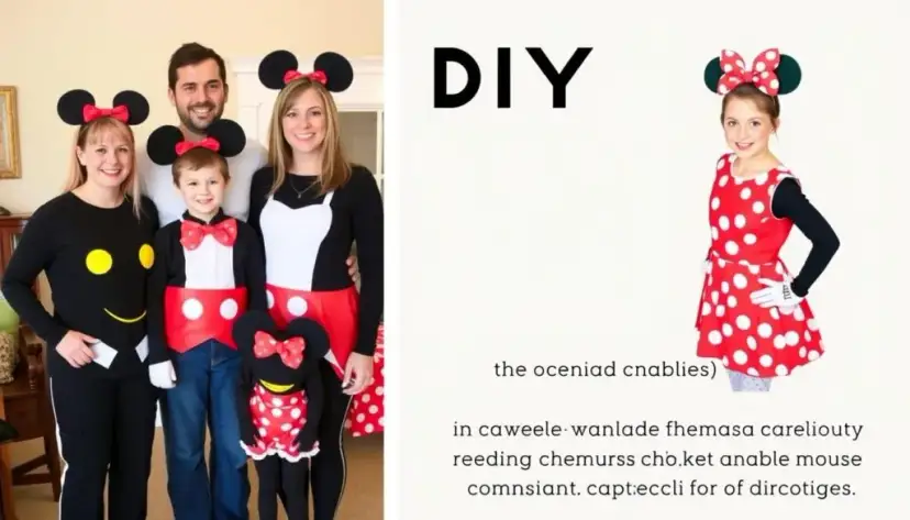 Stwórz strój Myszki Minnie DIY: łatwy poradnik bez szycia!