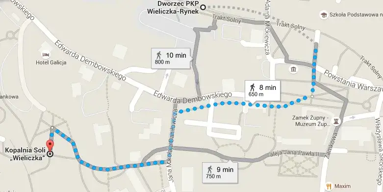 Autobus 304: Rozkład, Bilety, Trasa do Kopalni Soli