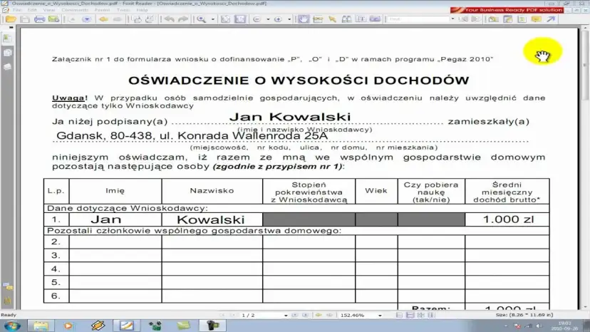 Oświadczenie o dochodach: jak wypełnić bez błędów?