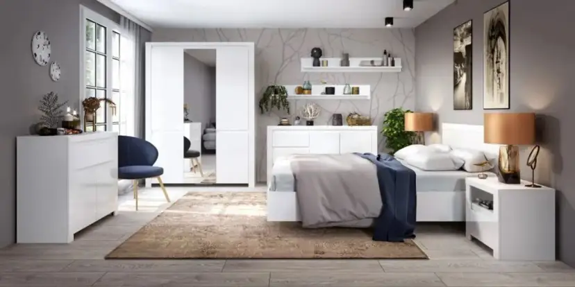 Sypialnia białe meble: jakie ściany wybrać? Trendy 2026!