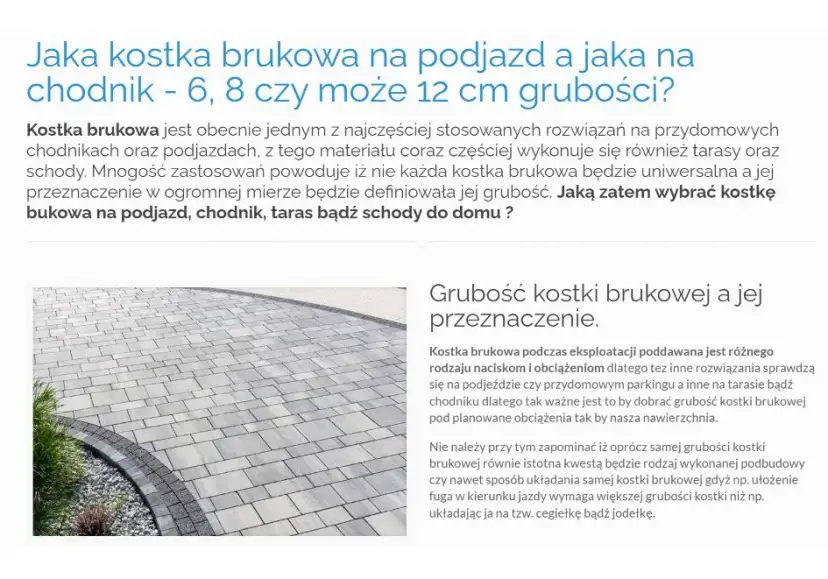Jakiej grubości kostka na podjazd? Uniknij kosztownych błędów