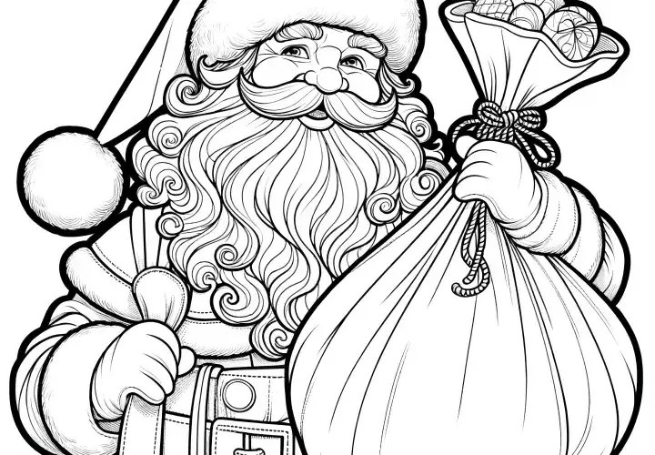 Weihnachtsmann Malvorlagen: Kostenlos herunterladen & selbst zeichnen
