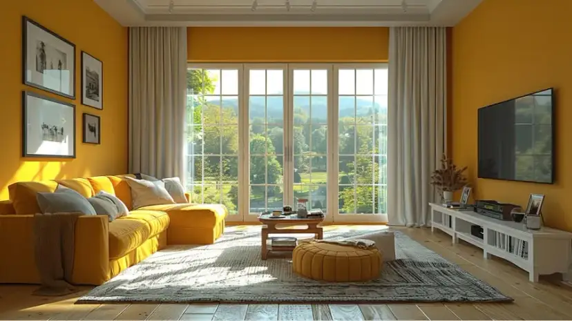 Jakie kolory pasują do żółtego na ścianie, aby uniknąć błędów w aranżacji?