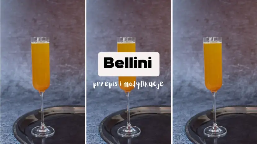 Elegancki Bellini w kieliszku, idealny na brunch. Czy wolisz go z prosecco czy szampanem?
