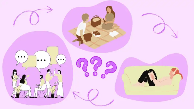 Związek introwertyka z ekstrawertykiem: piknik we dwoje, rozmowy w grupie, samotność i pytania.