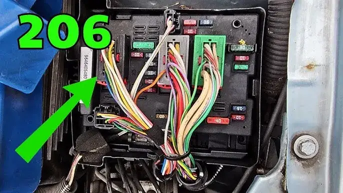 Peugeot 206: Gdzie jest sterownik zamka? Lokalizacja BSI