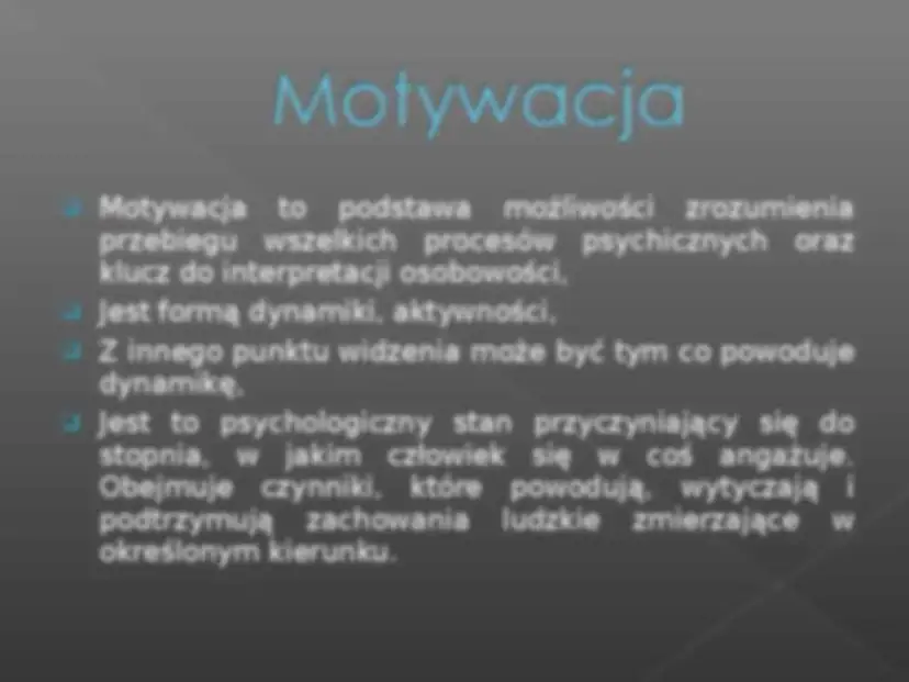 Motywacja w psychologii: klucz do zrozumienia swoich działań