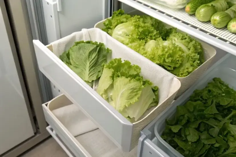 Sekret chrupiącej sałaty: Przechowuj ją w lodówce jak ekspert!