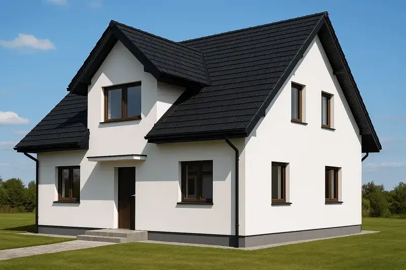 Jaki kolor elewacji do czarnej dachówki, aby uniknąć błędów w designie?