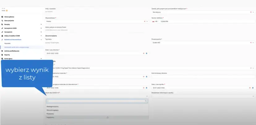 Wynik testu COVID-19: Sprawdź łatwo! IKP, bez logowania, dla dziecka