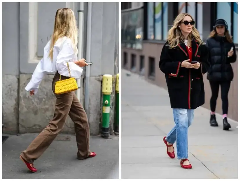 Czerwone baleriny stylizacje: jak stworzyć wyjątkowe outfity na wiosnę