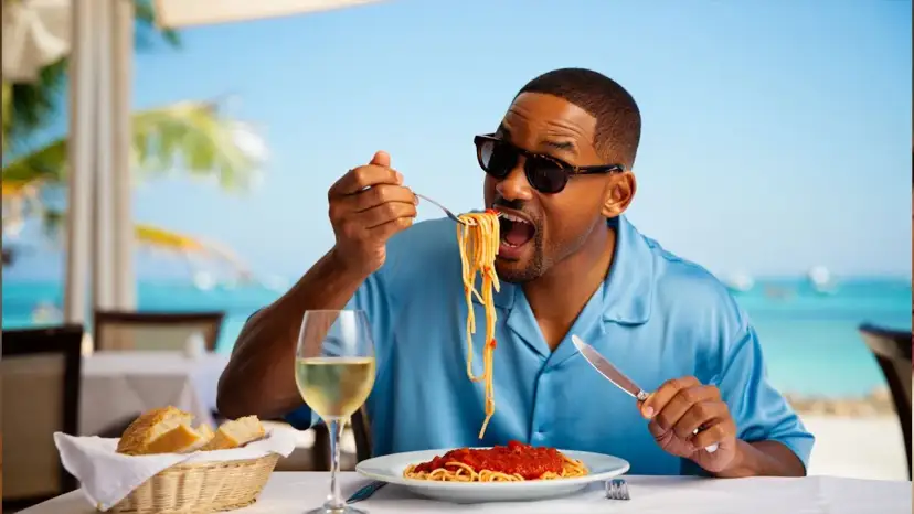 Ewolucja AI w tworzeniu realistycznych obrazów ludzi jedzących spaghetti