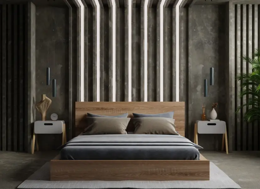 Jaki kolor ścian do sypialni z ciemnymi meblami? Trendy 2026!