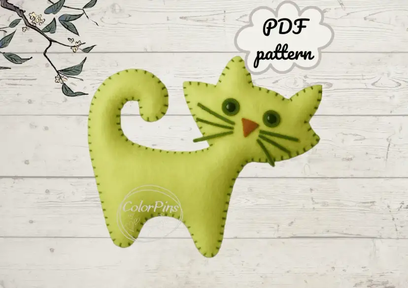 Filcowy kotek DIY: Uszyj uroczą maskotkę krok po kroku!