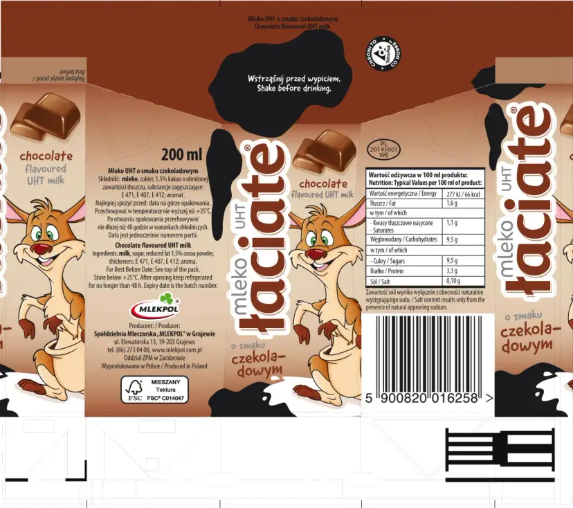 Mleko czekoladowe 1l gdzie kupić - najlepsze ceny i oferty w sklepach