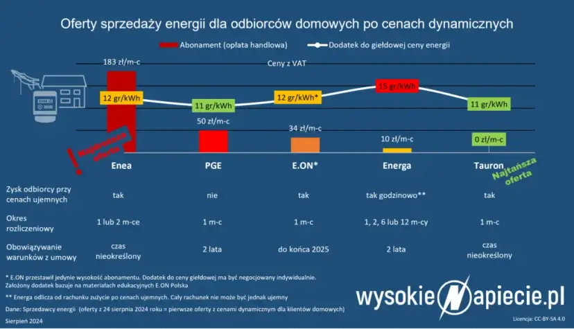 Enea: Ile kosztuje 1 kWh prądu? Rozkład kosztów i taryfy