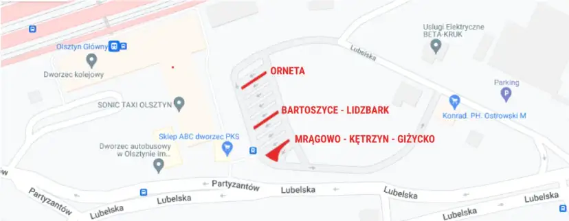 Rozkład jazdy radex Olsztyn Orneta - Sprawdź godziny odjazdów teraz
