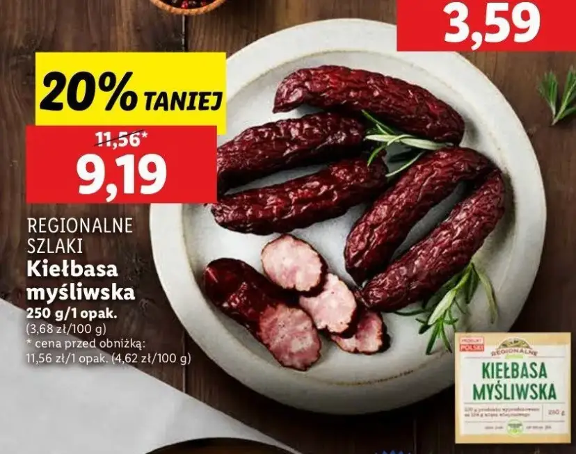 Kiełbasa myśliwska w Lidl: najlepsze promocje i opinie klientów