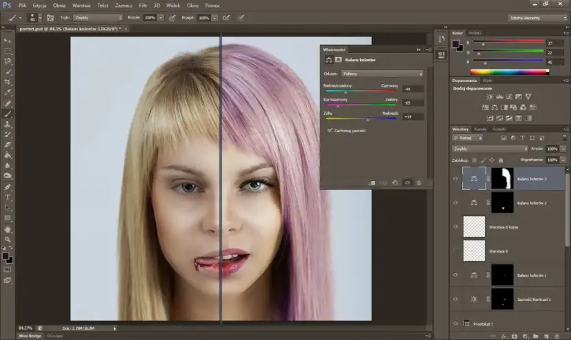 Jak zmienić kolor włosów w Photoshopie? Sekret naturalnego retuszu