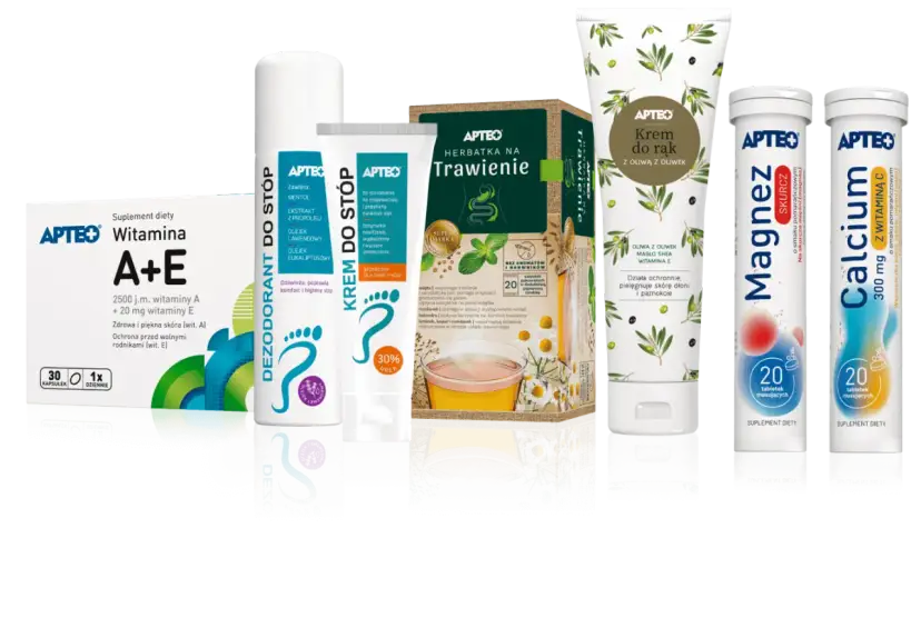 Suplementy diety, krem do rąk, dezodorant do stóp i herbata na trawienie. To co sprzedaje się jako suplementy diety familiada.