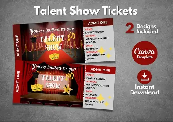 Wzory biletów do teatru – stwórz wyjątkowe zaproszenia na wydarzenia