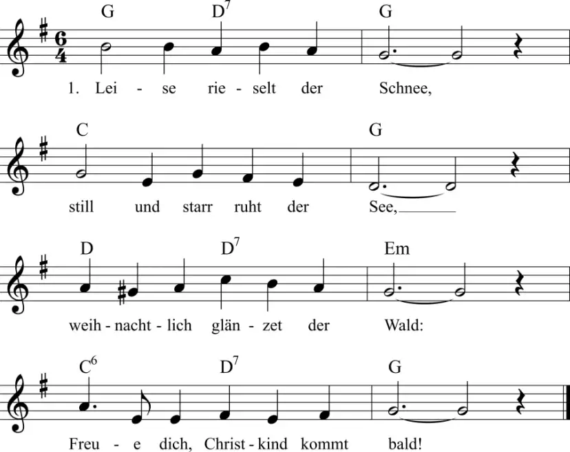 Leise rieselt der Schnee: Text, Eduard Ebel & die Geschichte