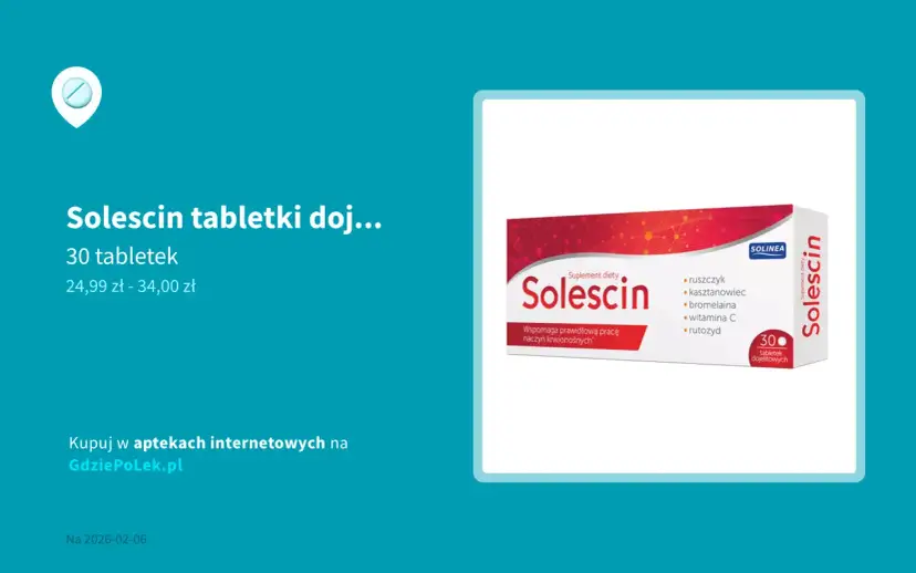 Solescin bez recepty? Wszystko, co musisz wiedzieć przed zakupem