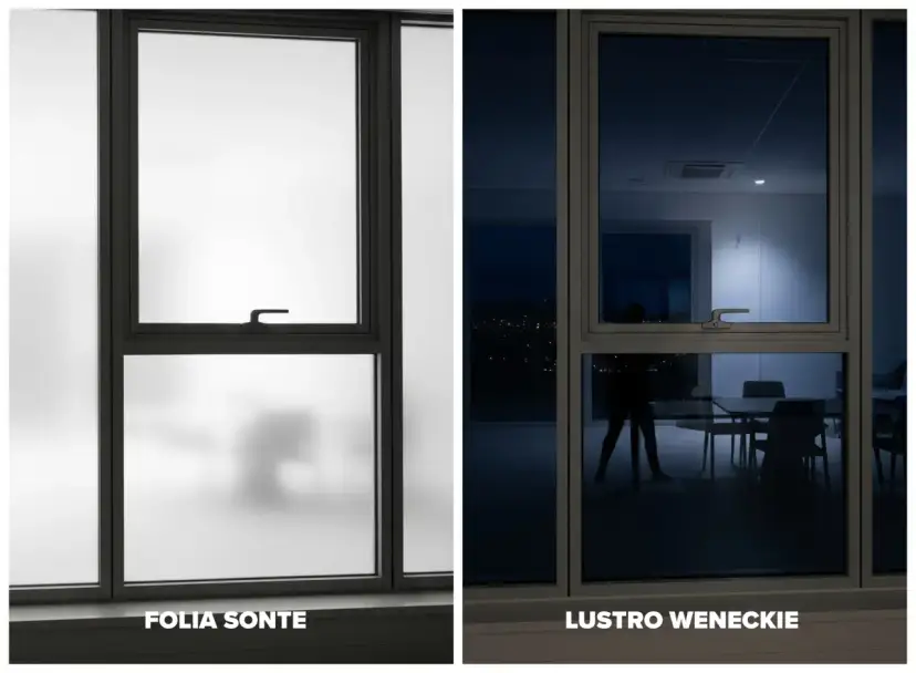 Folia lustro weneckie: Działanie, zakup, montaż. Czy chroni w nocy?