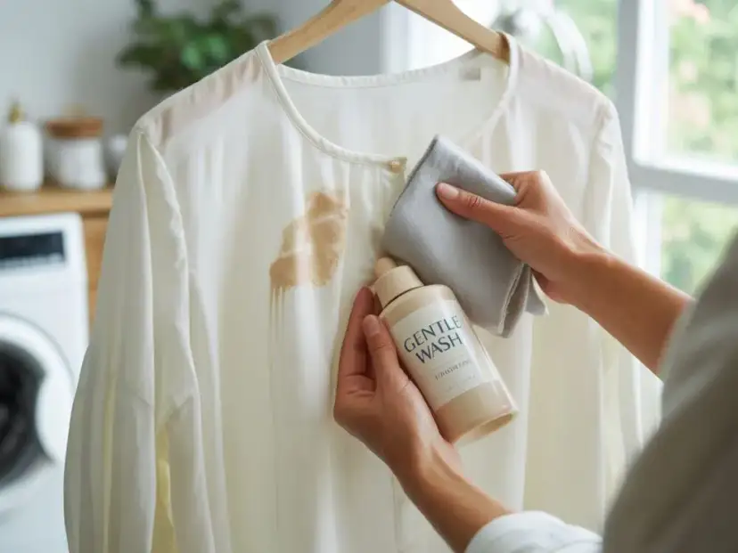 Jak odbarwić białą bluzkę - skuteczne metody na uporczywe plamy