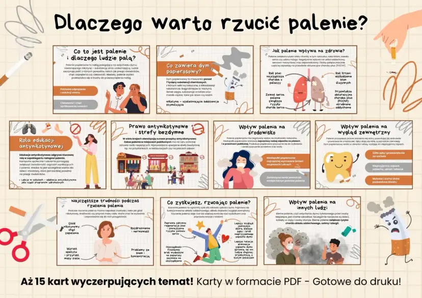 Tycie po rzuceniu palenia to mit. Rzucając palenie, zyskujesz lepsze zdrowie, wygląd i oszczędności.
