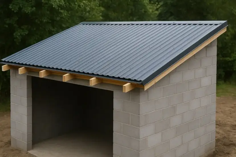 Jak zbudować trwały dach na garaż z płyt betonowych - krok po kroku