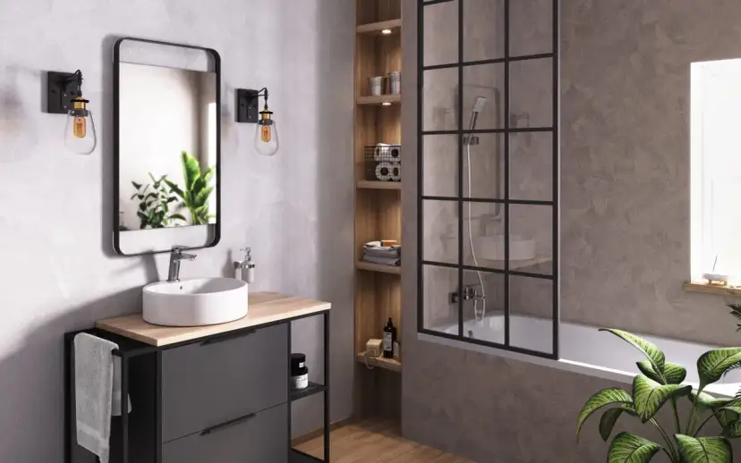 Grafitowa łazienka jakie dodatki - stwórz elegancką przestrzeń z ciepłem