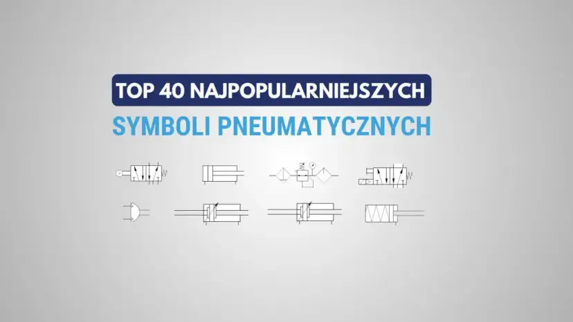 Grafika prezentuje schematyczne oznaczenia zaworów pneumatycznych, kluczowe dla zrozumienia układów automatyki.