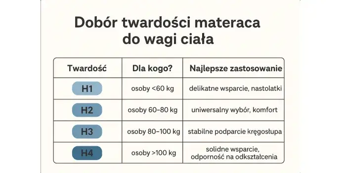 Materac dla seniora: Jaka twardość H2/H3? Zdrowy sen bez bólu