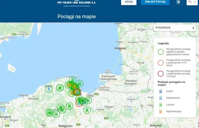 Gdzie jest pociąg mapa – śledź lokalizację pociągów w czasie rzeczywistym