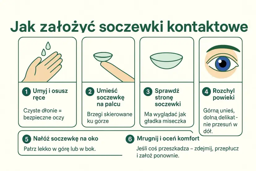 Jak założyć soczewki? Przewodnik krok po kroku dla początkujących