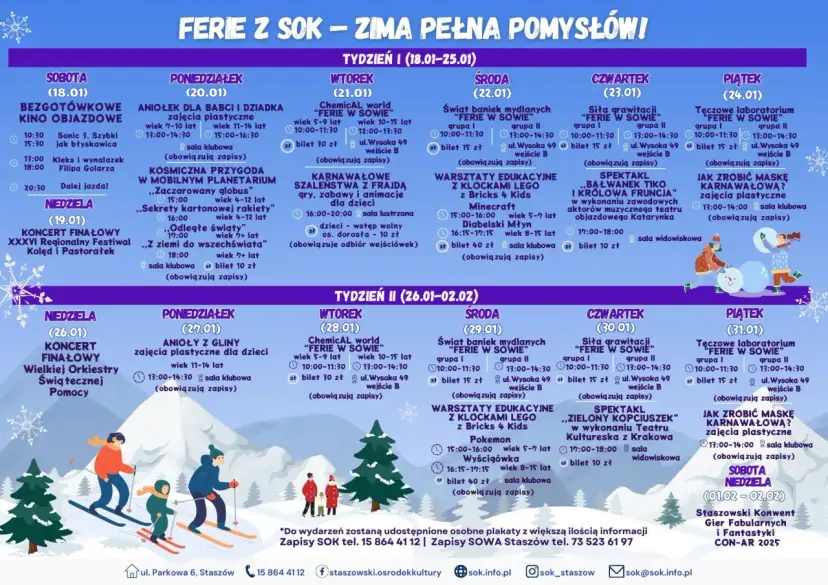 Ferie zimowe 2025 Świętokrzyskie: Oficjalne daty i co robić?