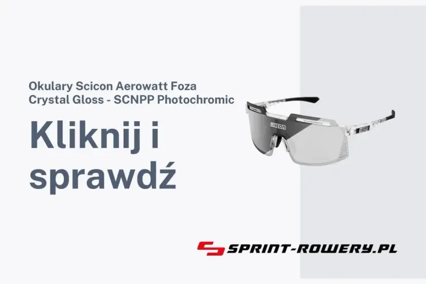 Okulary sportowe Scicon Aerowatt z soczewkami fotochromowymi.