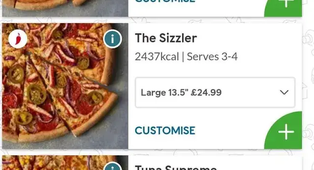 Duża pizza w Domino's - ile cm ma i jak wypada na tle innych rozmiarów?